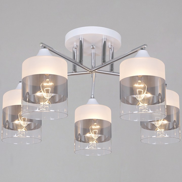 Люстра на штанге  06916-0.3-05 WH+CR в интернет-магазине "Галерея света"