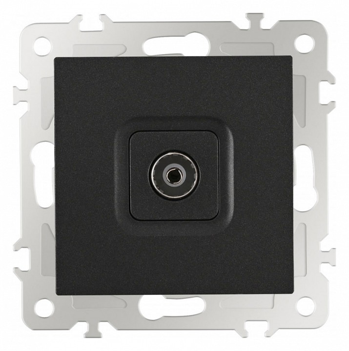 ТВ-розетка без рамки Arte Milano am-206 206.43-1.black в интернет-магазине "Галерея света"