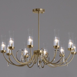 Люстра на штанге ILLUMICO  IL5267-10PLS-25 ELITE в интернет-магазине "Галерея света"