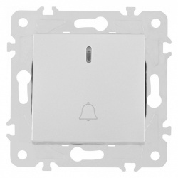 Кнопка звонка для жалюзи с подсветкой без рамки Arte Milano 203 203.37-1.silver в интернет-магазине "Галерея света"