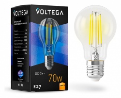 Лампа светодиодная Voltega General purpose bulb E27 7W E27 7Вт 2800K 7140 в интернет-магазине "Галерея света"