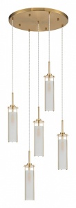 Подвесной светильник Indigo Torcia 11038/5PL Brass в интернет-магазине "Галерея света"
