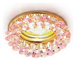 Встраиваемый светильник Ambrella Light Crystal K206 K206 PI/G в интернет-магазине "Галерея света"