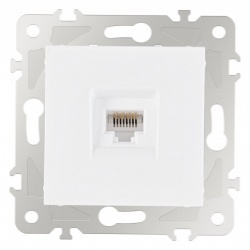 Розетка Ethernet RJ-45 без рамки Arte Milano am-203 203.45-1.white в интернет-магазине "Галерея света"
