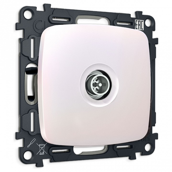 ТВ-розетка оконечная без рамки Ambrella Volt OMEGA MO213005 в интернет-магазине "Галерея света"