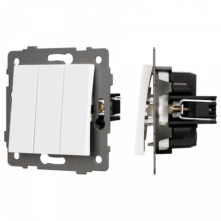 Выключатель трехклавишный без рамки Arlight SWT 049896 в интернет-магазине "Галерея света"