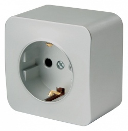 Розетка с заземлением Stekker София 49326 в интернет-магазине "Галерея света"
