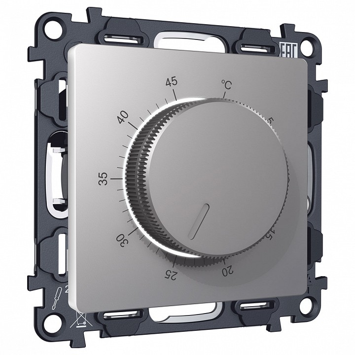 Терморегулятор электромеханический для теплого пола без рамки Ambrella Volt ALFA MA505710 в интернет-магазине "Галерея света"