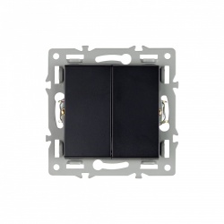 Выключатель проходной двухклавишный без рамки Arlight SWT 043728 в интернет-магазине "Галерея света"