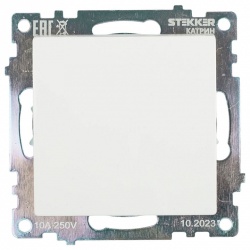 Переключатель одноклавишный без рамки Stekker Катрин 39572 в интернет-магазине "Галерея света"
