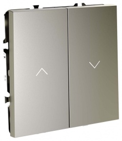 Выключатель для жалюзи без рамки Voltum S70 VLS020704 в интернет-магазине "Галерея света"