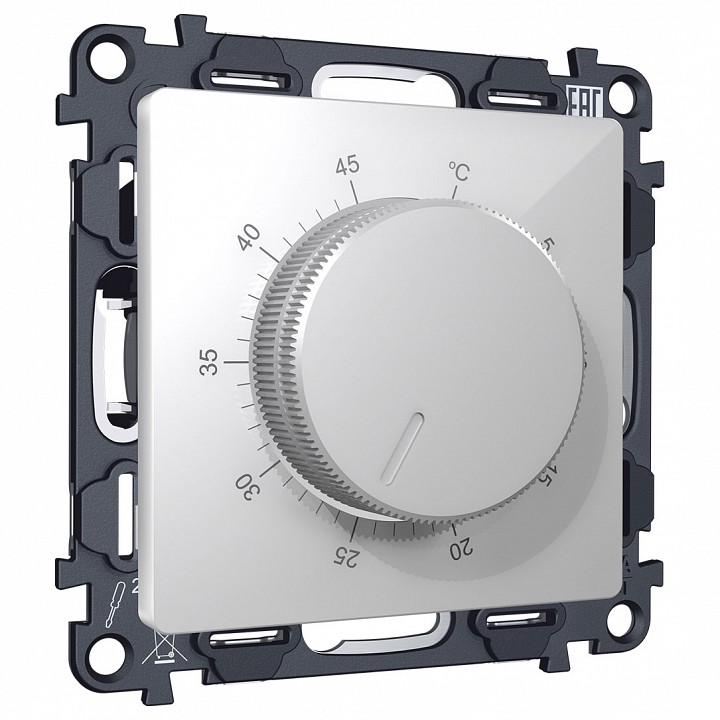 Терморегулятор электромеханический для теплого пола без рамки Ambrella Volt ALFA MA405710 в интернет-магазине "Галерея света"
