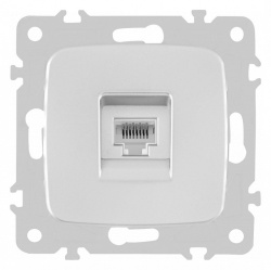 Розетка Ethernet RJ-45 без рамки Arte Milano am-205 205.45-1.silver в интернет-магазине "Галерея света"