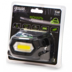 Фонарь налобный Gauss  GF409 в интернет-магазине "Галерея света"