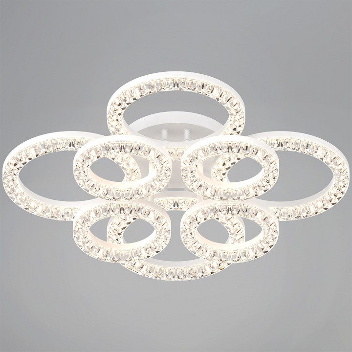 Люстра на штанге  09847-0.3-4+4A WH в интернет-магазине "Галерея света"