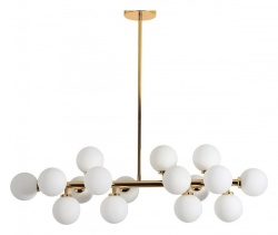 Люстра на штанге LUMINA DECO Marsiada LDP 6033-16 GD в интернет-магазине "Галерея света"