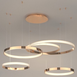 Подвесной светильник Eurosvet Posh 90175/5 медный в интернет-магазине "Галерея света"