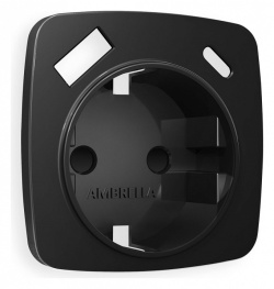 Накладка для розетки с заземлением и со шторками и 2хUSB type A и C Ambrella Volt OMEGA OP8100 в интернет-магазине "Галерея света"