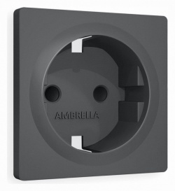 Накладка для розетки с заземлением и со шторками Ambrella Volt ALFA AP9070 в интернет-магазине "Галерея света"
