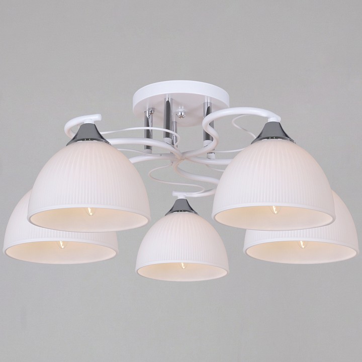 Люстра на штанге  85460-0.3-05 WH+CR в интернет-магазине "Галерея света"