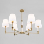 Люстра на штанге Eurosvet Conso 60145/6 латунь в интернет-магазине "Галерея света"