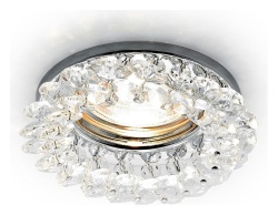 Встраиваемый светильник Ambrella Light K K206 CL/CH в интернет-магазине "Галерея света"