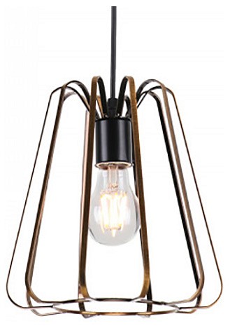 Подвесной светильник Imex MD.0301 MD.0301-1-P BK+ZGD в интернет-магазине "Галерея света"