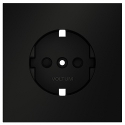 Накладка для розетки с заземлением и со шторками Voltum S70 VLS000708 в интернет-магазине "Галерея света"