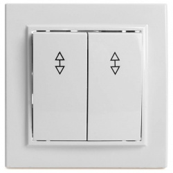 Переключатель двухклавишный Stekker Эрна 39919 в интернет-магазине "Галерея света"