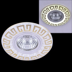 Встраиваемый светильник 09504-9.0-001MN MR16+LED3W WH/GD в интернет-магазине "Галерея света"