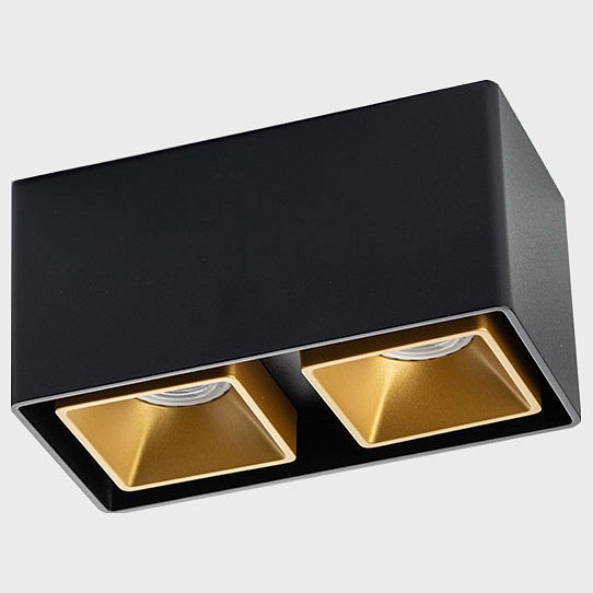 Накладной светильник Italline FASHION FX FASHION FX2 black + FASHION FXR gold - 2шт. в интернет-магазине "Галерея света"
