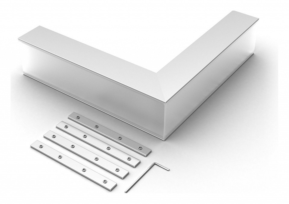 Соединитель угловой L-образный накладной Arlight S-LUX 030115 в интернет-магазине "Галерея света"