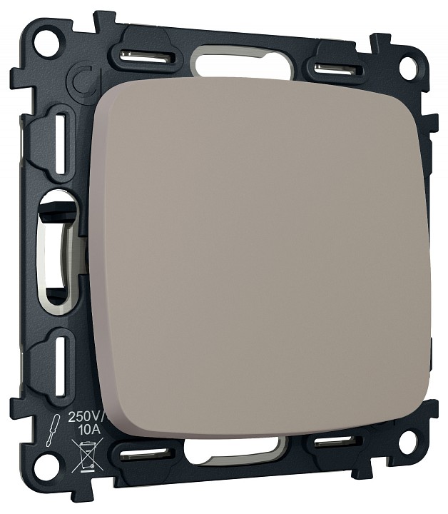 Выключатель самовозвратный одноклавишный без рамки Ambrella Volt MO MO361050 в интернет-магазине "Галерея света"