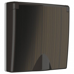 Накладка для розетки с крышкой Werkel бронзовый W1179212 в интернет-магазине "Галерея света"