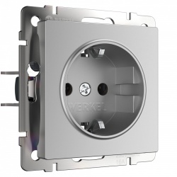 Розетка с заземлением, без рамки Werkel  W1171006 в интернет-магазине "Галерея света"