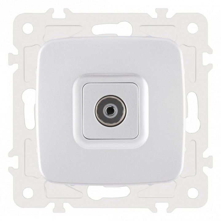 ТВ-розетка без рамки Arte Milano am-205 205.43-1.silver в интернет-магазине "Галерея света"