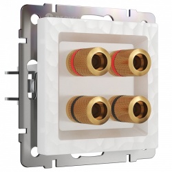 Розетка акустическая без рамки Werkel Hammer белый W1285001 в интернет-магазине "Галерея света"