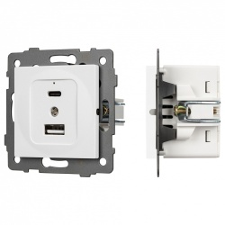 Механизм розетки 2хUSB type A и C Arlight SCT 049839 в интернет-магазине "Галерея света"