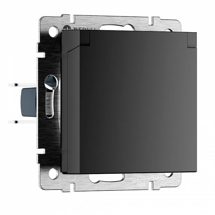 Розетка влагозащищенная с заземлением и со шторкой с крышкой Werkel Werkel W1171208 в интернет-магазине "Галерея света"