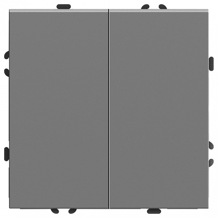 Переключатель перекрестный двухклавишный без рамки Stekker Эмили 50166 в интернет-магазине "Галерея света"