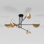 Потолочная люстра Eurosvet Grazia 70148/6 черный/золото в интернет-магазине "Галерея света"