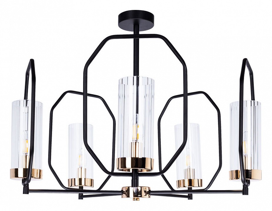 Люстра на штанге Arte Lamp Celaeno A7004PL-5BK в интернет-магазине "Галерея света"