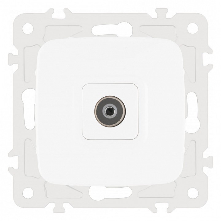 ТВ-розетка без рамки Arte Milano am-205 205.43-1.white в интернет-магазине "Галерея света"