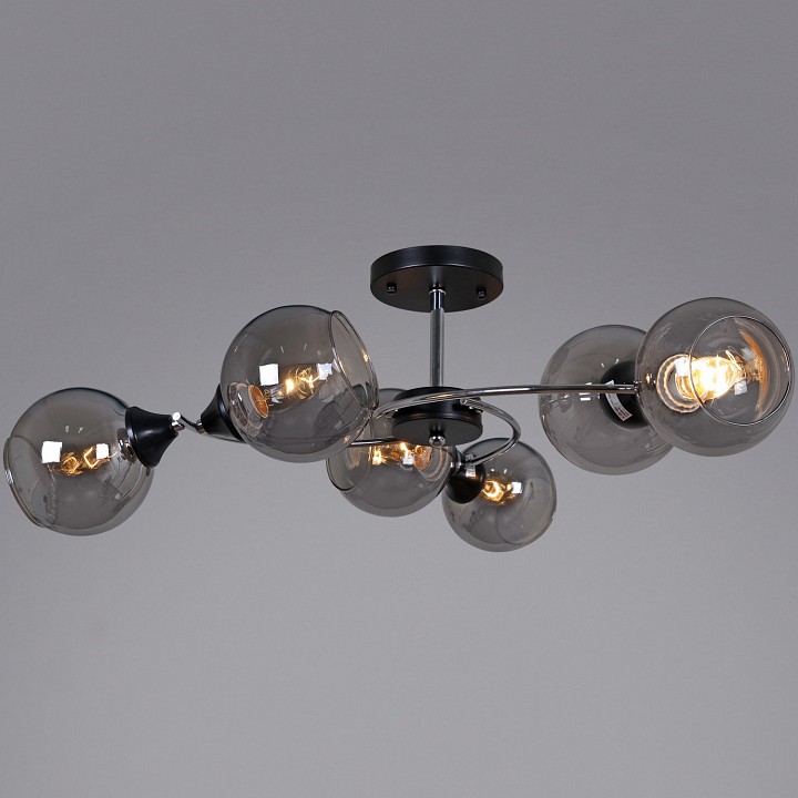 Люстра на штанге 02288-0.3-06 BK+CH в интернет-магазине "Галерея света"
