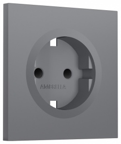 Накладка для розетки с заземлением и со шторками Ambrella Volt SIGMA SP8670 в интернет-магазине "Галерея света"