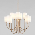 Подвесная люстра Eurosvet Abbey 60164/10 латунь в интернет-магазине "Галерея света"