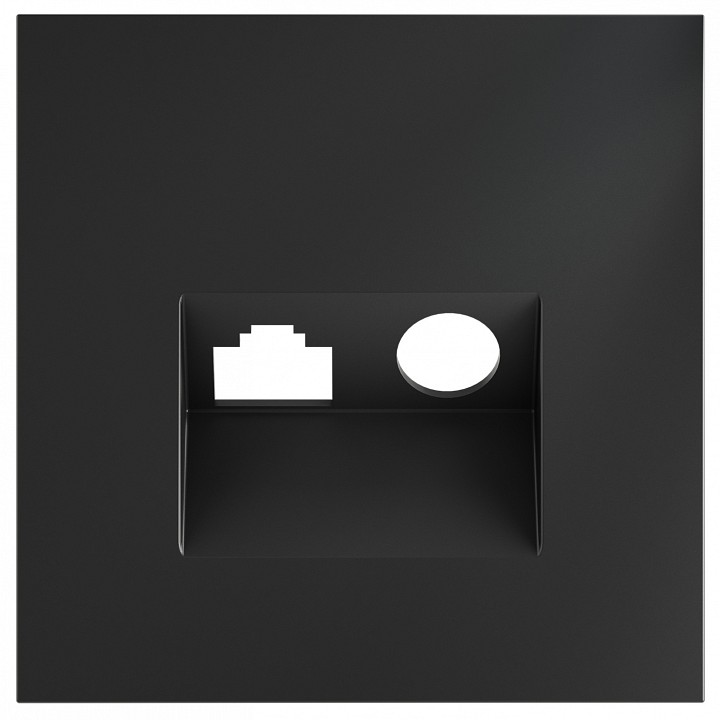 Накладка для ТВ-розетки и RJ-11 или RJ-45 Voltum S70 VLS002707 в интернет-магазине "Галерея света"