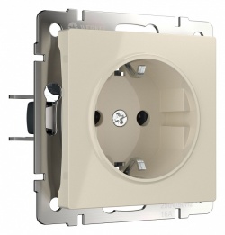 Розетка с заземлением, без рамки Werkel слоновая кость W1171003 в интернет-магазине "Галерея света"