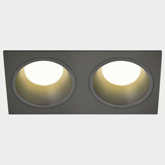 Встраиваемый светильник Italline IT08-8013 IT08-8013 black 3000K 2 шт + IT08-8015 black в интернет-магазине "Галерея света"