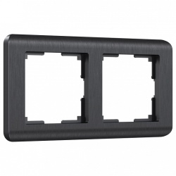 Рамка на 2 поста Werkel Stream (графит) W0022104 в интернет-магазине "Галерея света"